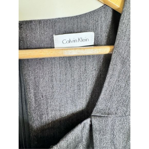 Calvin Klein grey empire waist pencil dress size 2 - Picture 4 of 6